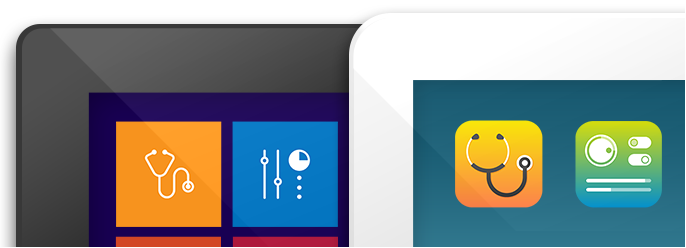 Tablet Icon-Beispiele Tablet Icon-Beispiele