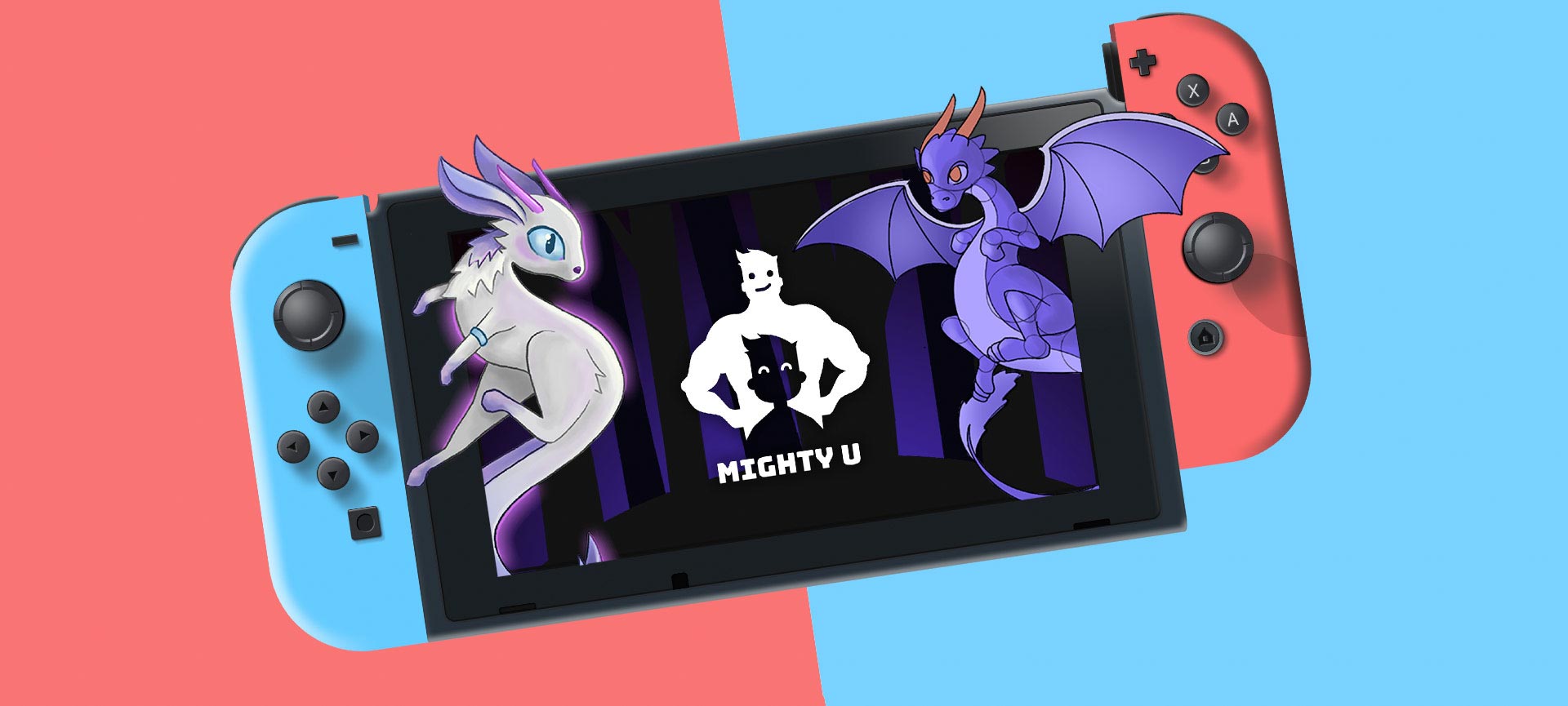 MightyU Spiele-Illustration auf Nintendo Switch