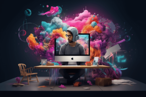 Visual und UX Designer arbeiten mit KI