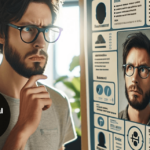 Skeptischer Look Illustration