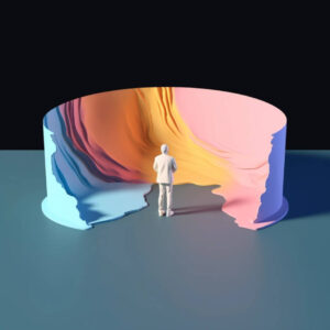 3d white clay illustration