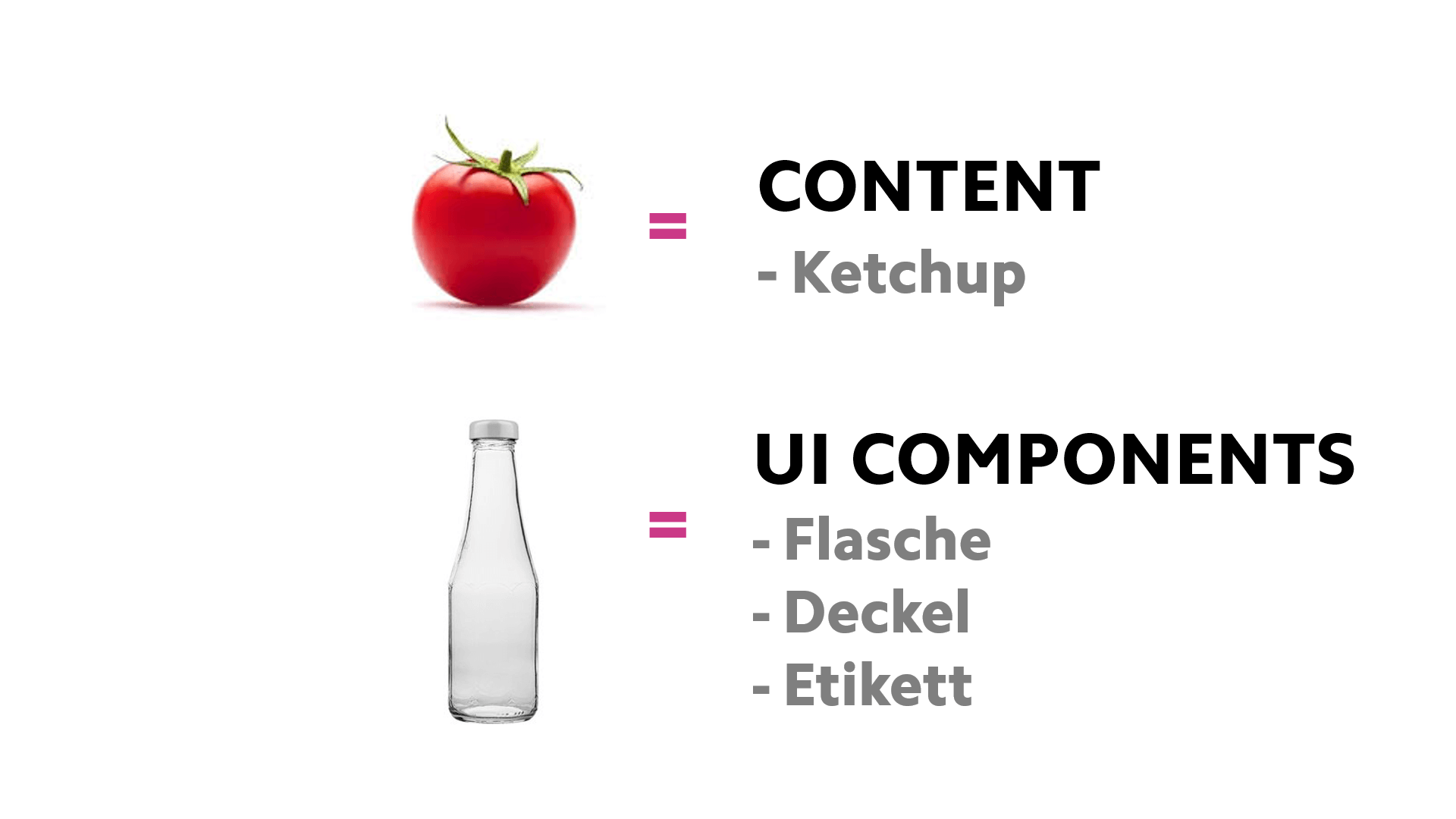 content ui component ketchup