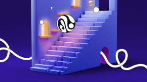 Illustration einer Treppe
