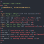 Ausschnitt aus dem HTML Code