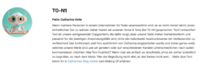 Voice und Tone Bot Profil