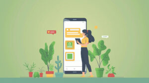 Sustainable UX Design App Illustartion
